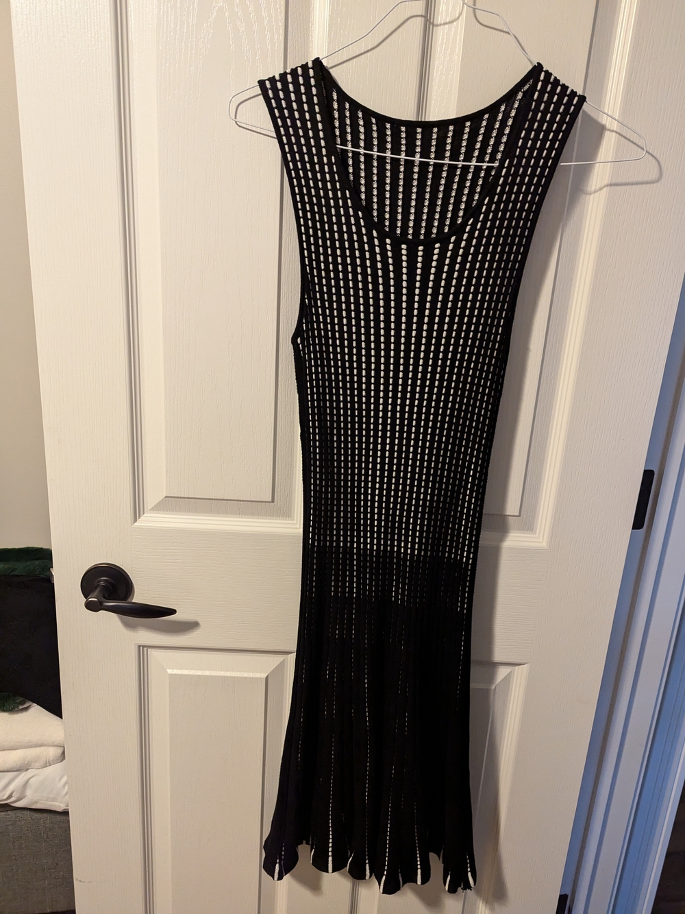 Black Sleeveless Knit Dress - Brand Unspecified